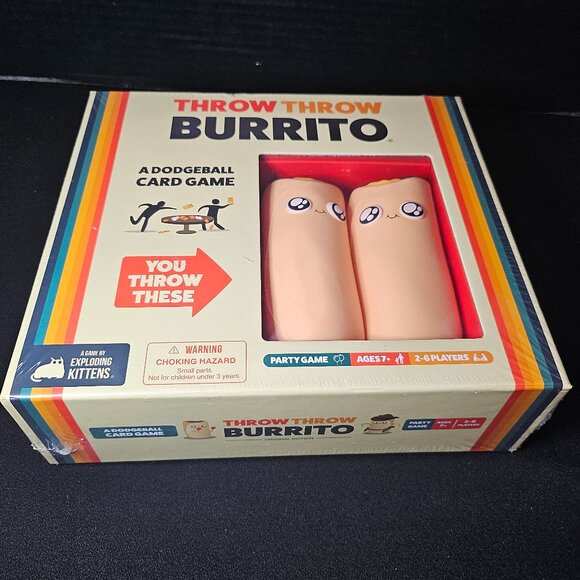 New Sealed Throw Throw Burrito By Exploring Kittens A Dodgeball Party Card Game - Picture 6 of 8